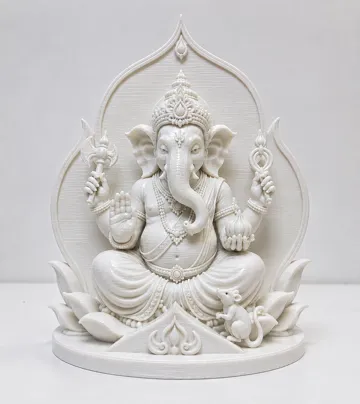 Letrero o emblema decorativo: Shri Ganesha – Modern Sacred Serenity — vista de referencia 4