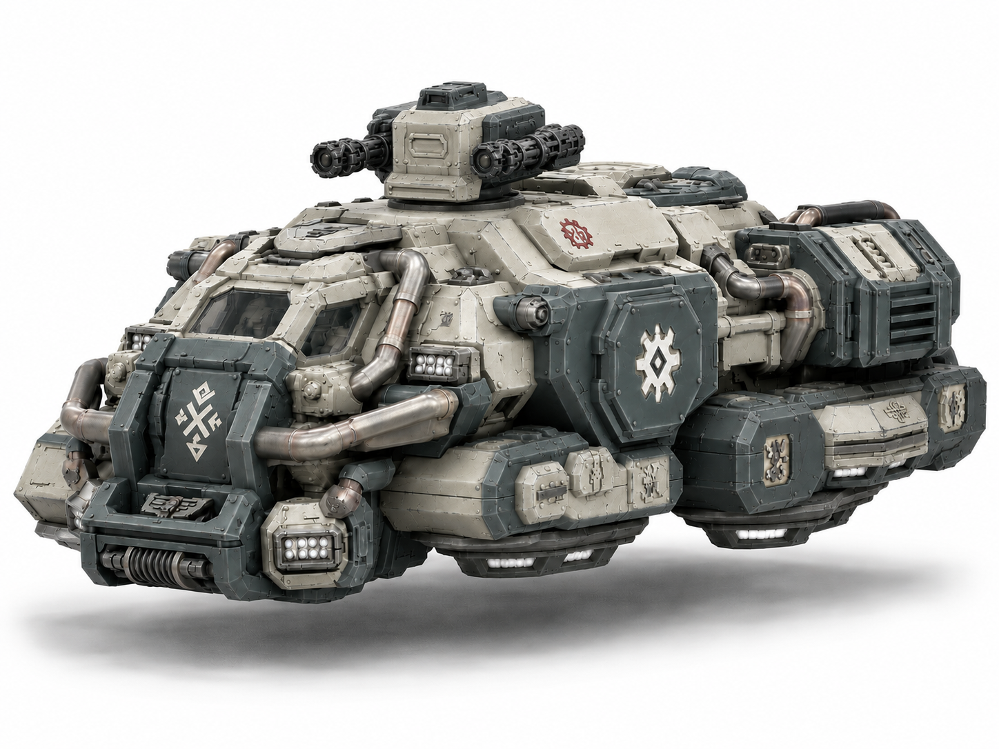 Grimdark Space Dwarf Armored Hover Tank - Vehicle