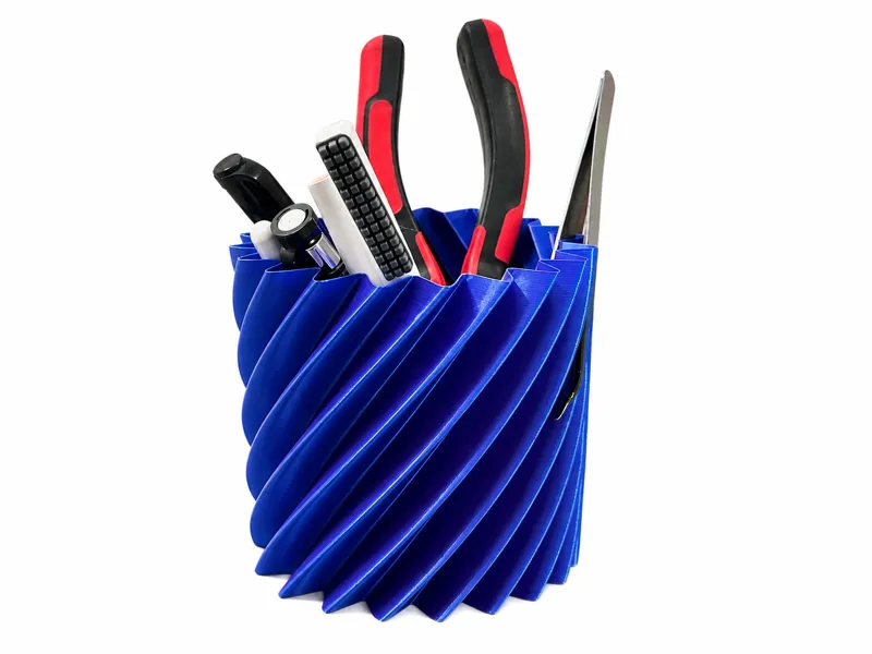 Spiral Flex Pen Holder  Lightweight Desk Organizer