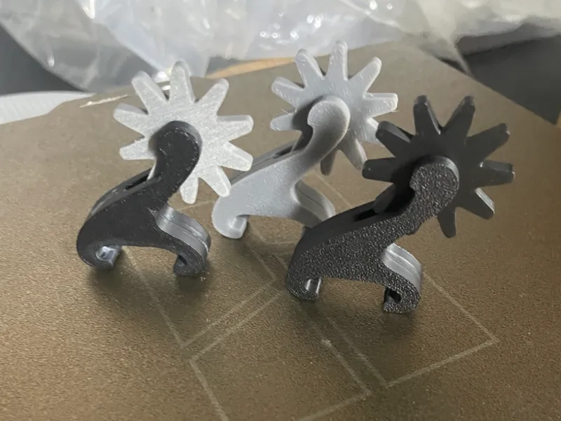 Spinning Spur Croc Charm