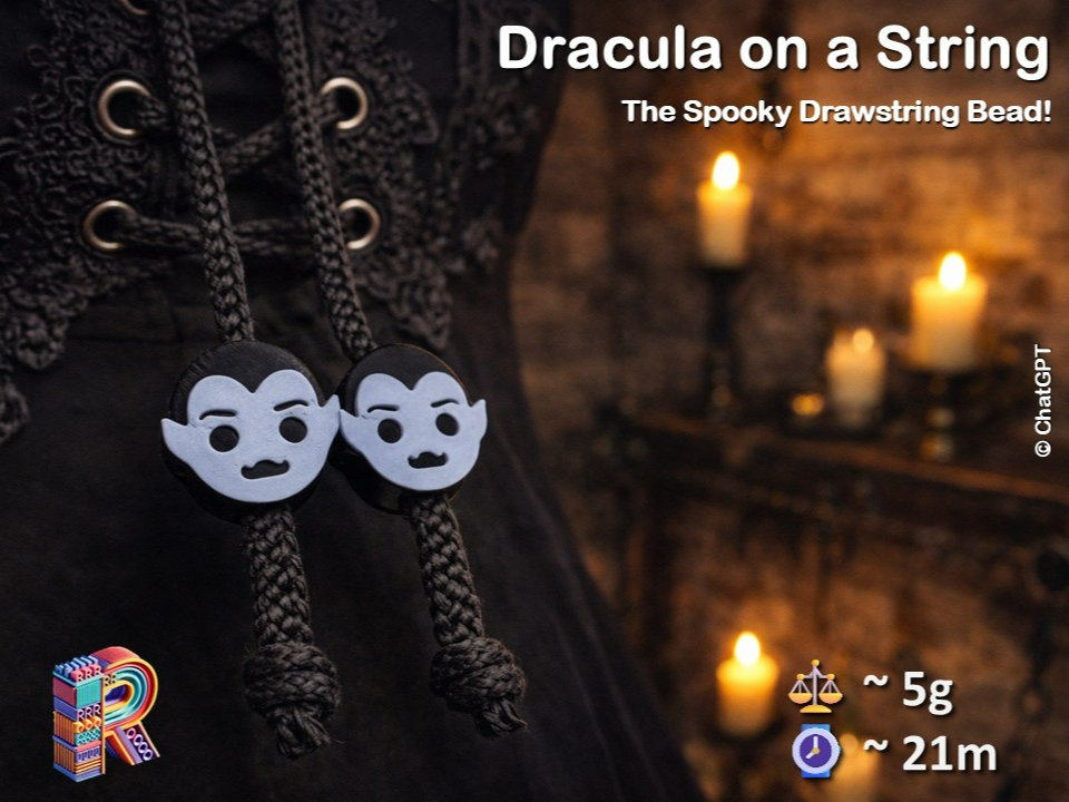 Dracula on a String – The Spooky Drawstring Bead