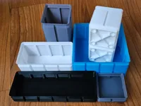 Bacs Gridfinity magnétiques en une seule pièce (vase mode) — photo 1