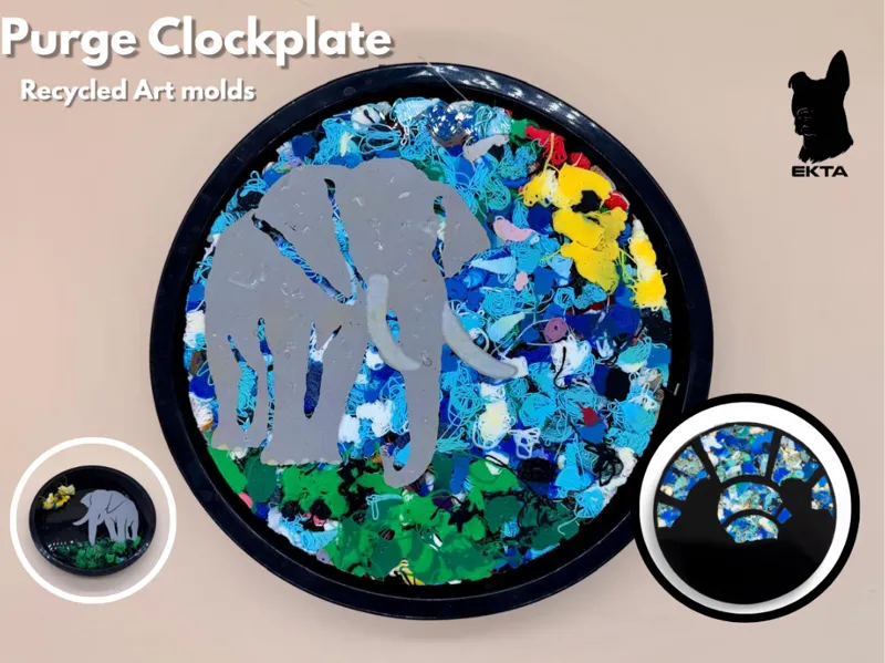 Purge Clockplate Molds – Recycled Art Blanks