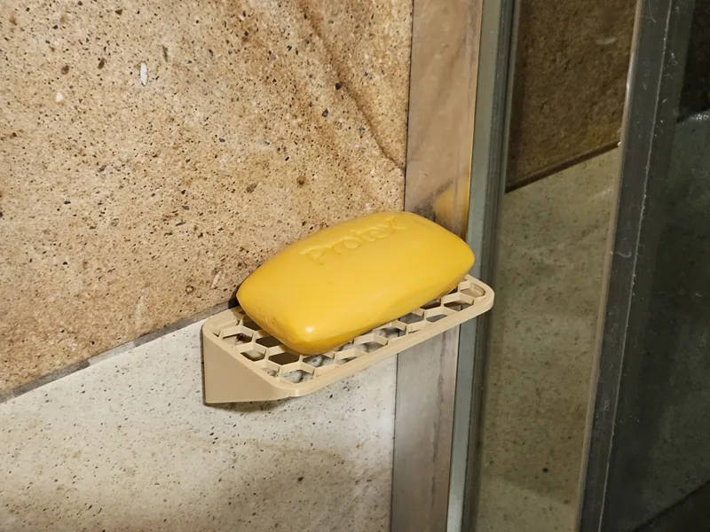 Wall Soap Holder Honeycomb Structure