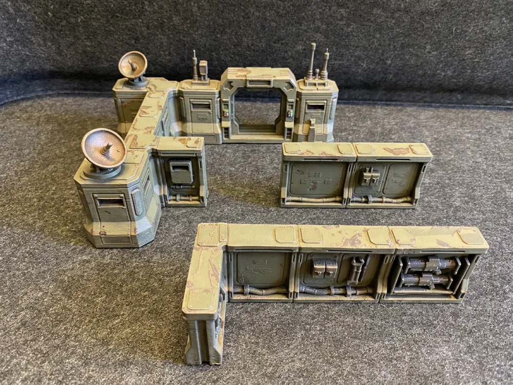 Escenografía en miniatura: Terrain set 2. Referencia del modelo original.