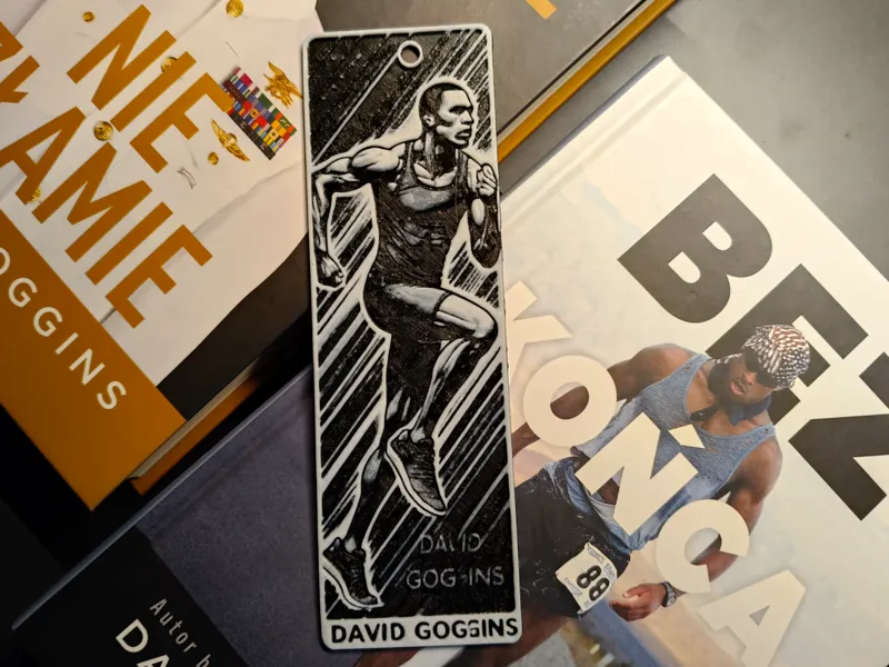 David Goggins Book Motivation Bookmark 