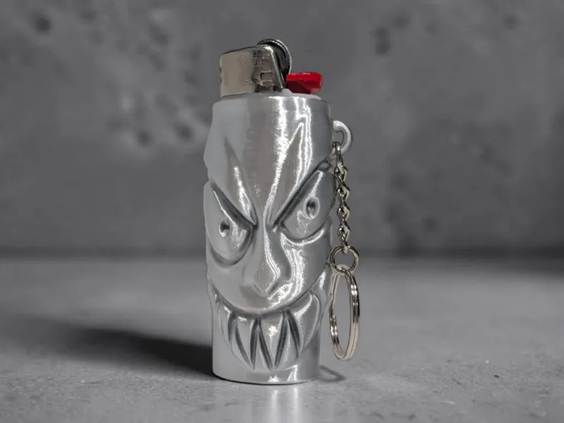 Crazy Face Bic Lighter Case