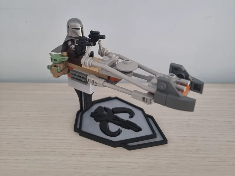 Mandalorian Speeder display Star Wars 75436