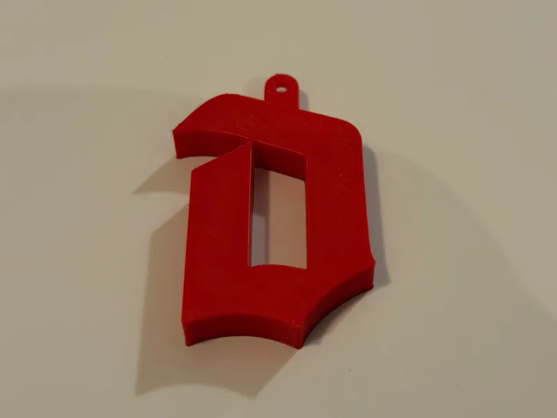 Duvel Red D Keychain