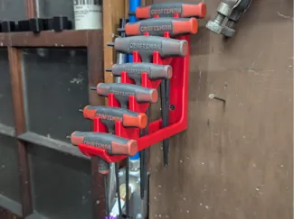 7 Piece Craftsman SAE T-handle hex rack
