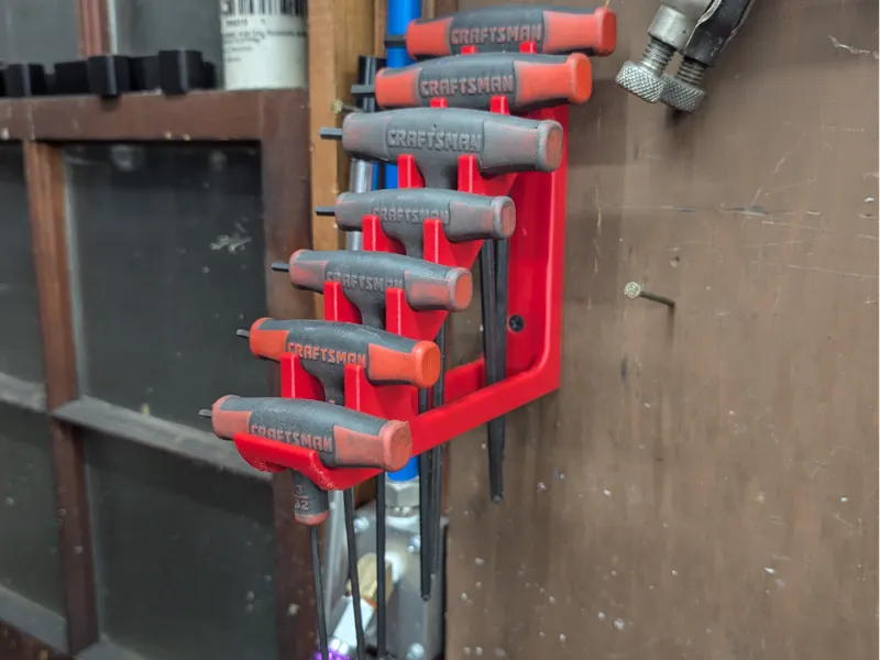 7 Piece Craftsman SAE T-handle hex rack