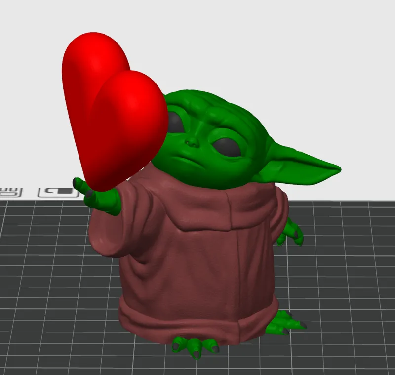 Baby Yoda Holding Heart