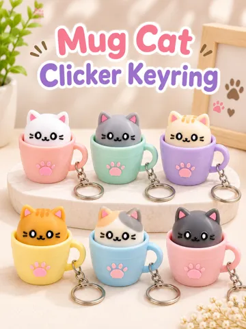 Llavero: Mug Cat Clicker Keyring — vista de referencia 2