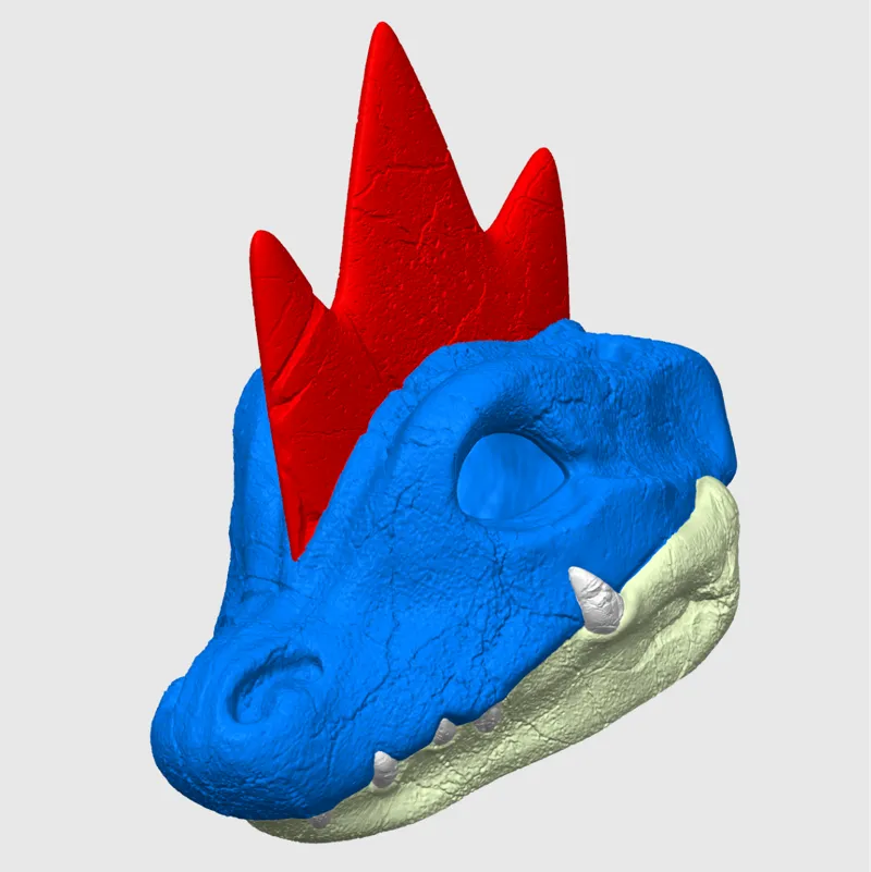 Feraligatr Skull Multicolor Pokemon Halloween Mask