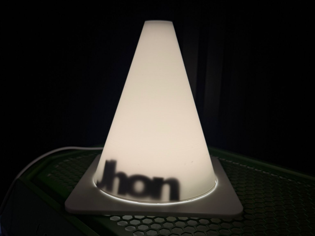 Cone Lamp With customized name 