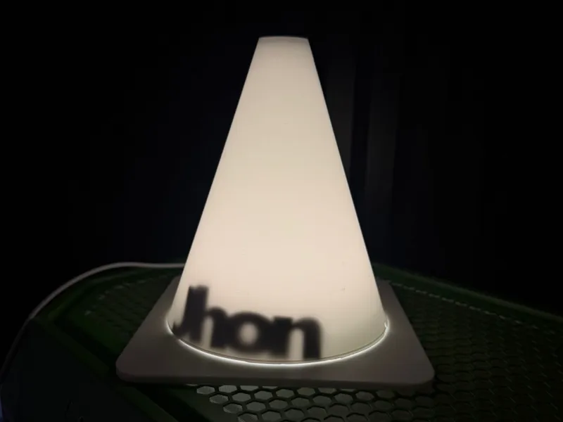 Cone Lamp With customized name 