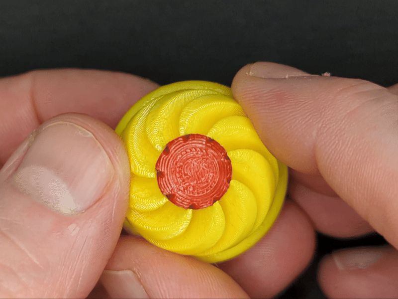 Sphere Vortex/Spiral Passthrough Fidget Toy