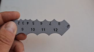 Double-sided model  Fillet (Radius) Gauge