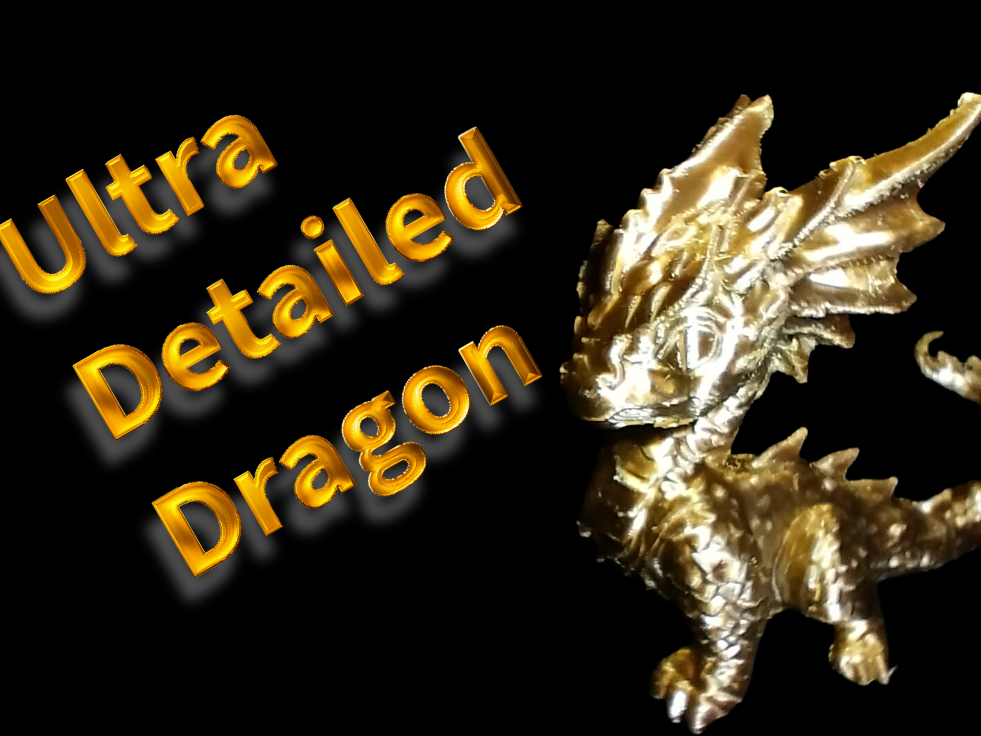 Ultra Detailed Baby Dragon Miniature