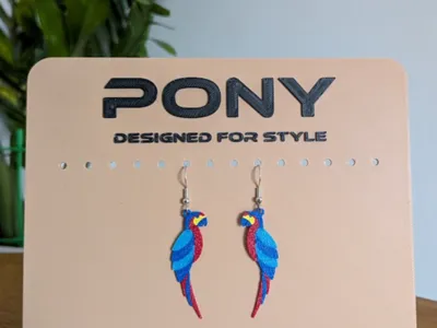 Parrot earrings jewelry