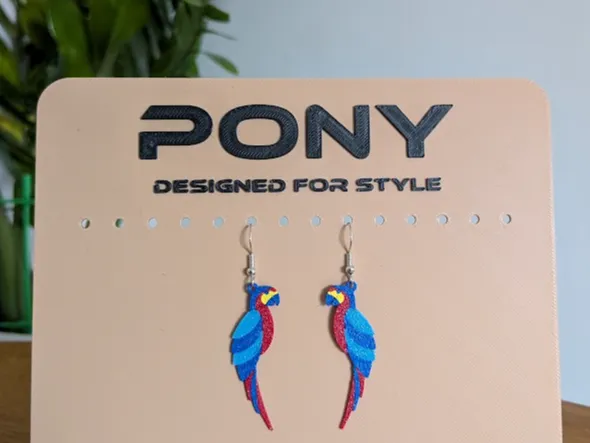 Parrot earrings jewelry