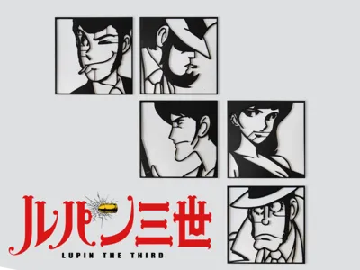 Wall Art Lupin III - Monkey Punch
