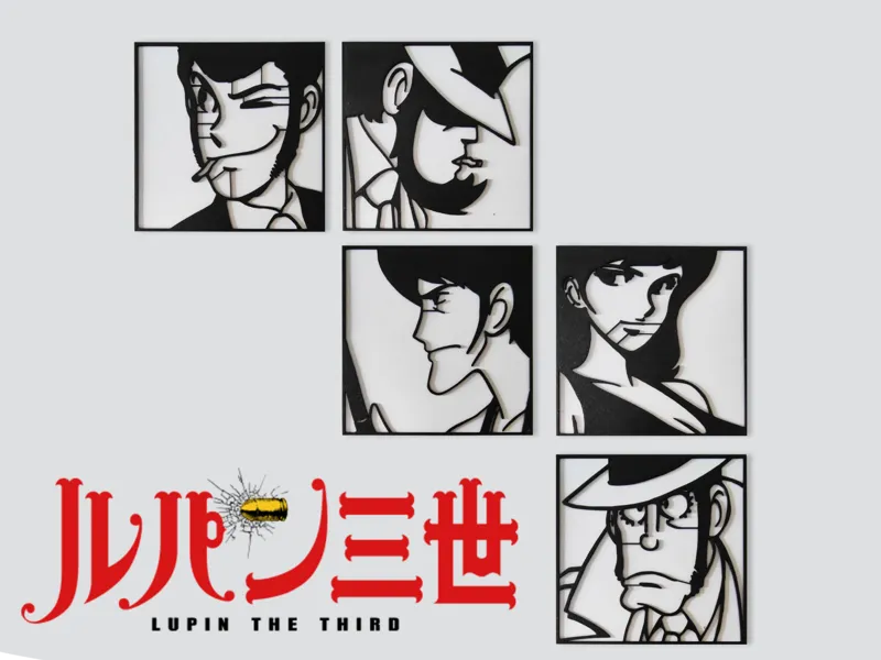 Wall Art Lupin III - Monkey Punch