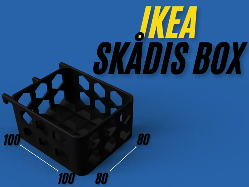 IKEA SKÅDIS Organizer Box Hex Grid 100x80