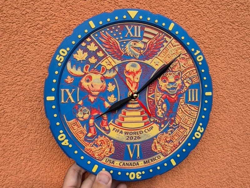 World Cup 2026 Mascot Clock, fooball, soccer