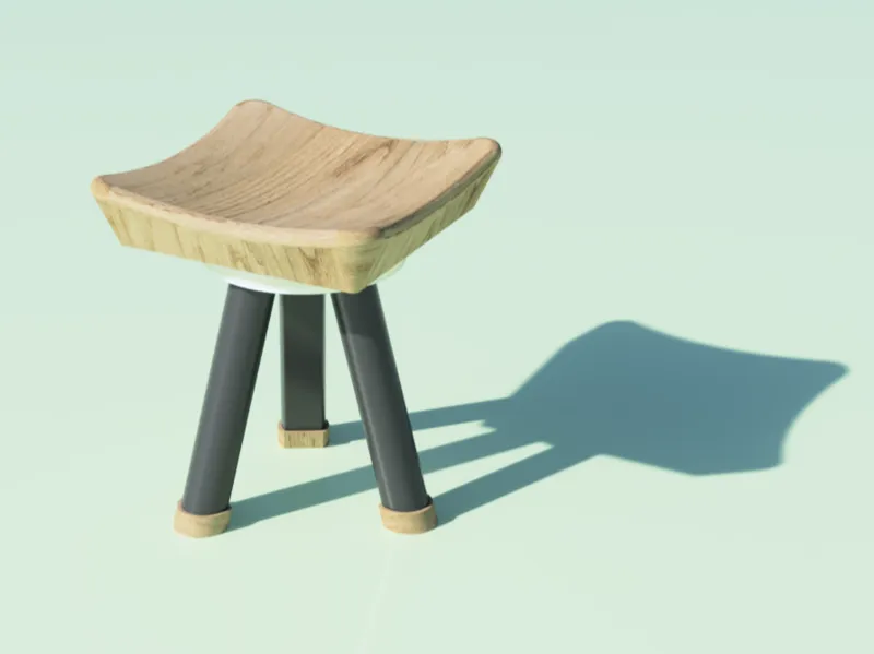 Compact Wood Chair
