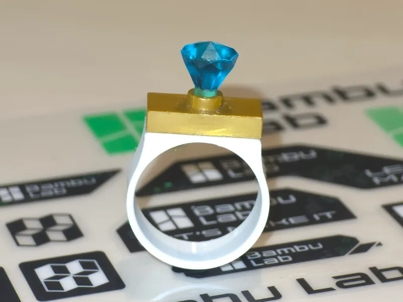 Ring compatible with famous building bricks 