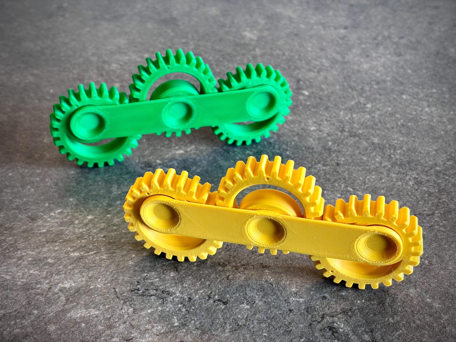 Triple drunk gears fidget - Eccentric Gear