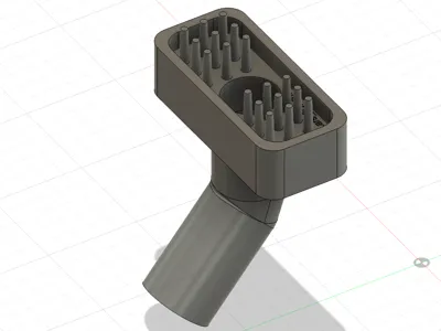 Pet grooming brush with vacuum cleaner attachment