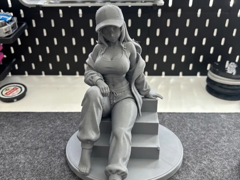 Street Style Anime Girl | Premium Desk Statue