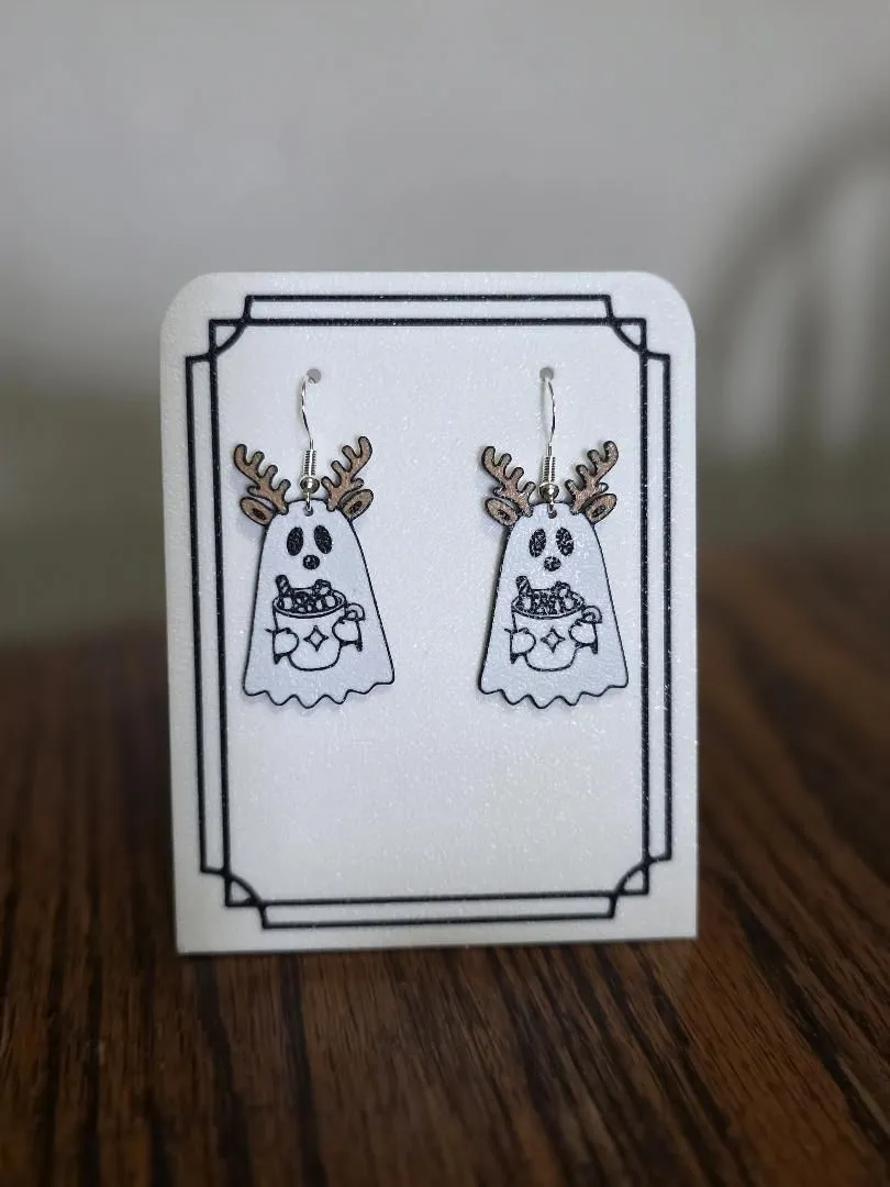 Christmas Ghost Earrings view 2