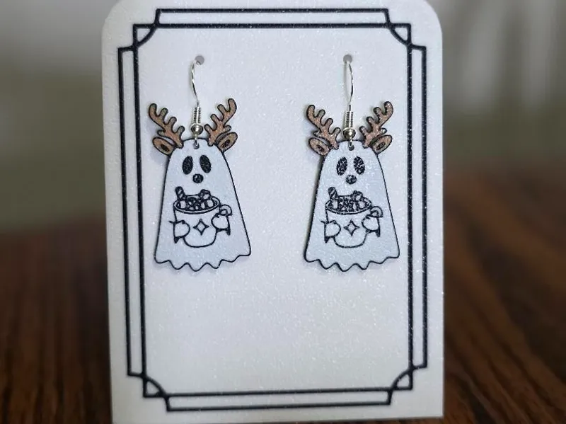 Christmas Ghost Earrings