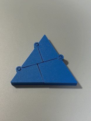 Dudeney's dissection (print-in-place)