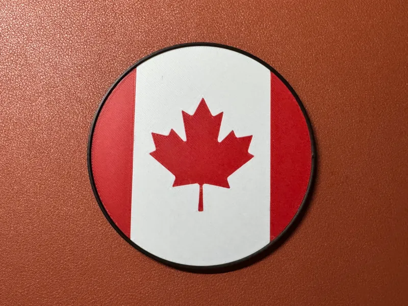 Canada/Canadian Flag drink coaster 100mm