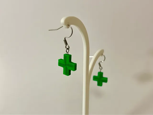 Pharmacy Cross Earrings