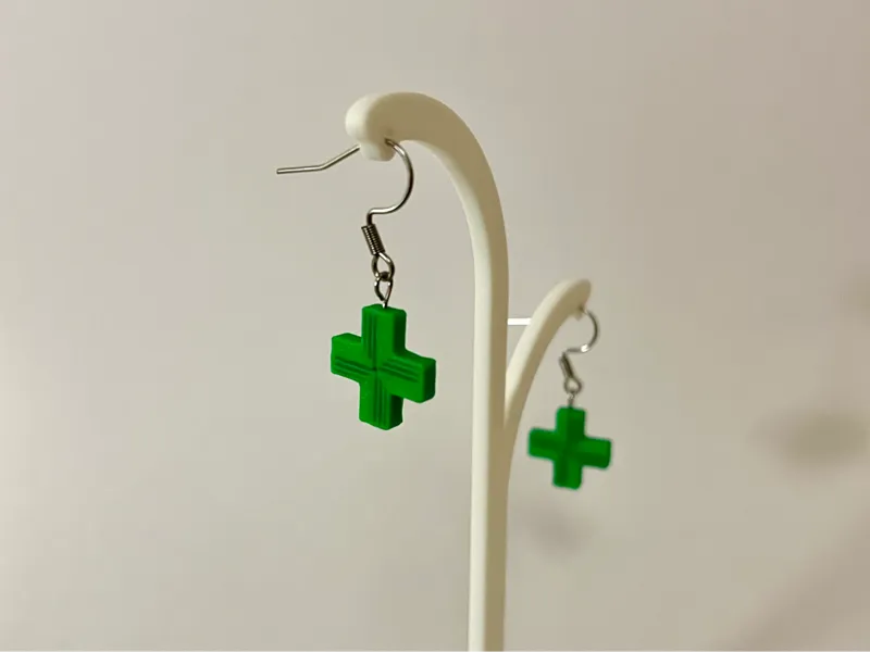 Pharmacy Cross Earrings