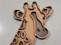 Safari Giraffe Sensory Board