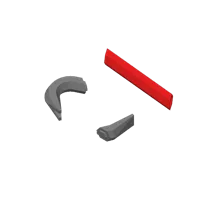 Red&Silver Crowbar Gordon Freeman Print Parts 250%