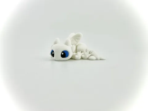 Flexi Light Fury Dragon Articulated Toy view 2