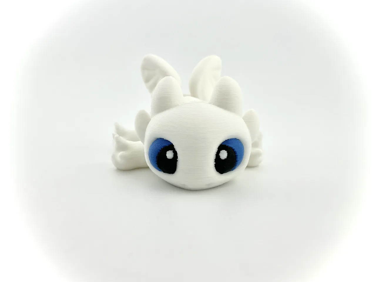 Flexi Light Fury Dragon Articulated Toy view 4