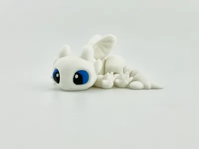 Flexi Light Fury Dragon Articulated Toy