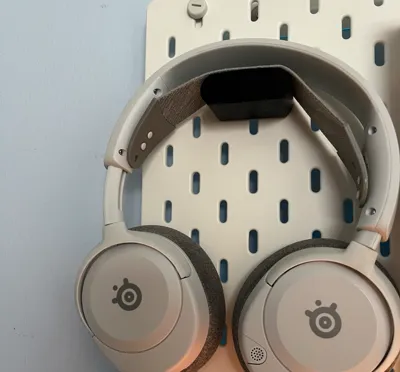 ikea pegboard headset holder