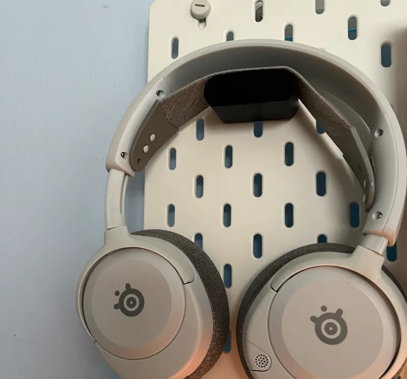 ikea pegboard headset holder