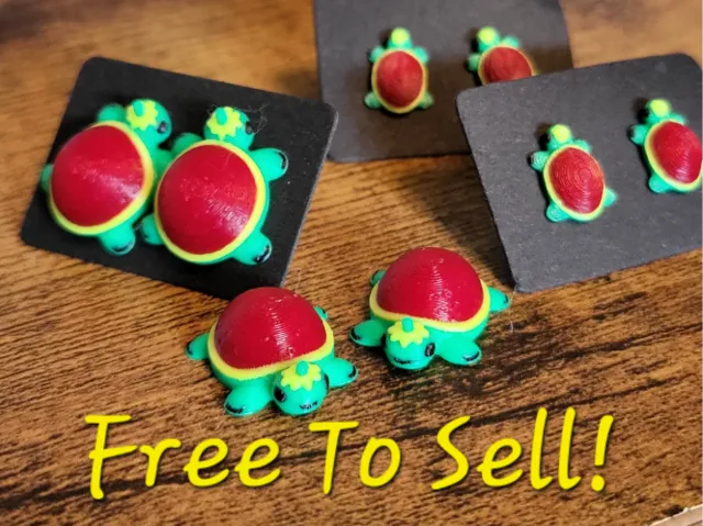 Turtle Stud Earrings