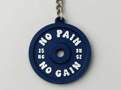 Weight Plate Keychain