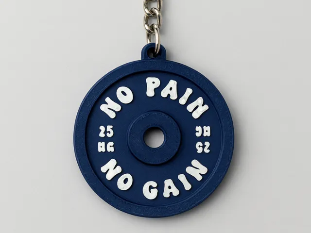 Weight Plate Keychain